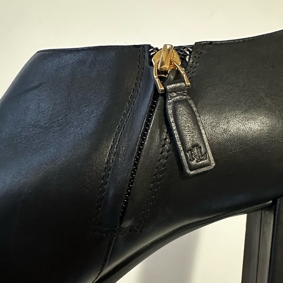 Aubree Leather Ankle Booties 11 - Picture 6 of 7